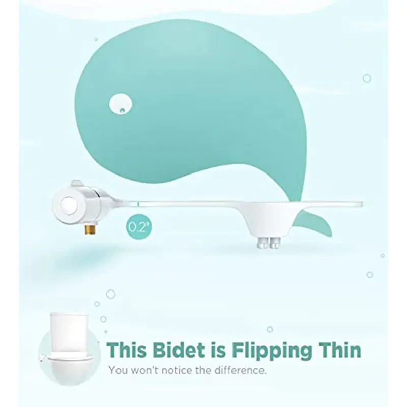 wilwill Guardgets Toilet Bidet Attachment Smart Bidets Ultra-Slim Nozzles Self Cleaning Adjustable Water Pressure Easy Install
