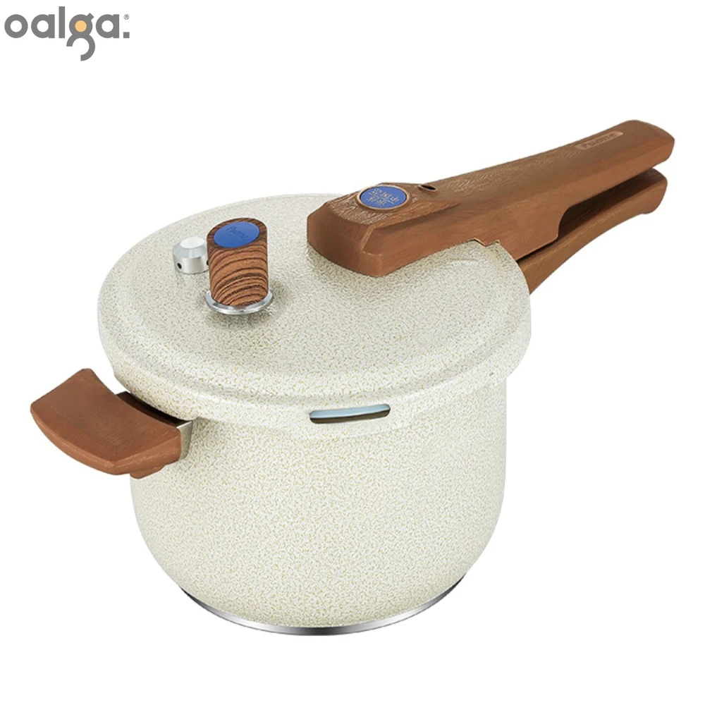 New 201 Porcelain White Pressure Cooker Kitchen Household Pressure Cooker Gas Electromagnetic Explosion-proof Cooking Cooker Pot