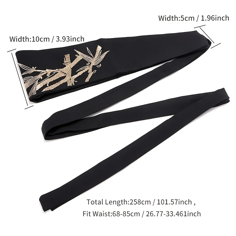 Women Obi Belt Vintage Dress Corset Decoration Wide Waistband Belts Hanfu Decoration Belt For Dress Skirt Waist Outside Straps