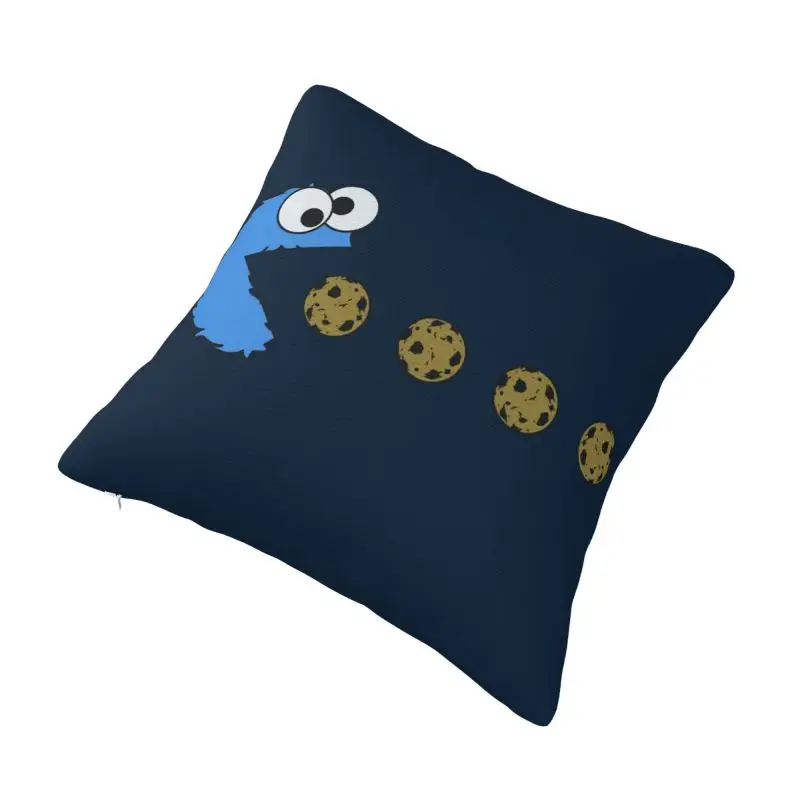 Custom Cookie Monster Cushion Cover 40x40cm Sesame Street Anime Velvet Nordic Throw Pillow Case