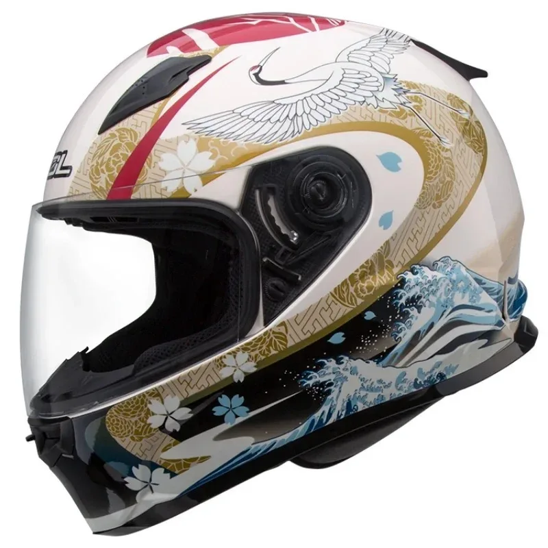 

SOL Motorcycle Scalable Helmet Men and Women Heavy Locomotive Four Seasons Lovers Helmets ABS Material Ventilation Breathability