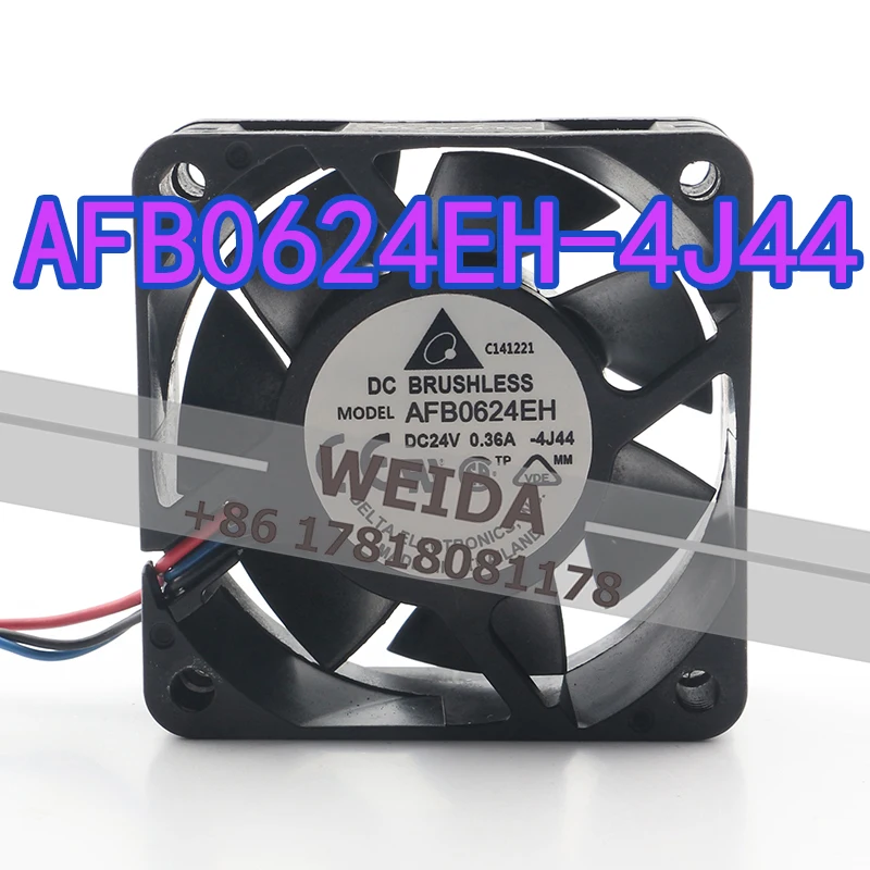 

Вентилятор охлаждения Delta 60X60X25MM 24V 0.36A AC EC 6025 с двойным шарикоподшипником, большой объем воздуха, инверторный, 6 см, AFB0624EH-4J44