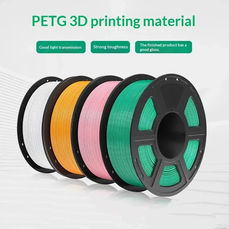 PETG 3D Printer Filament 1.75mm Spool Smooth High Toughness Neat Winding Printing Consumables For FDM 3D Printer DIY Projects