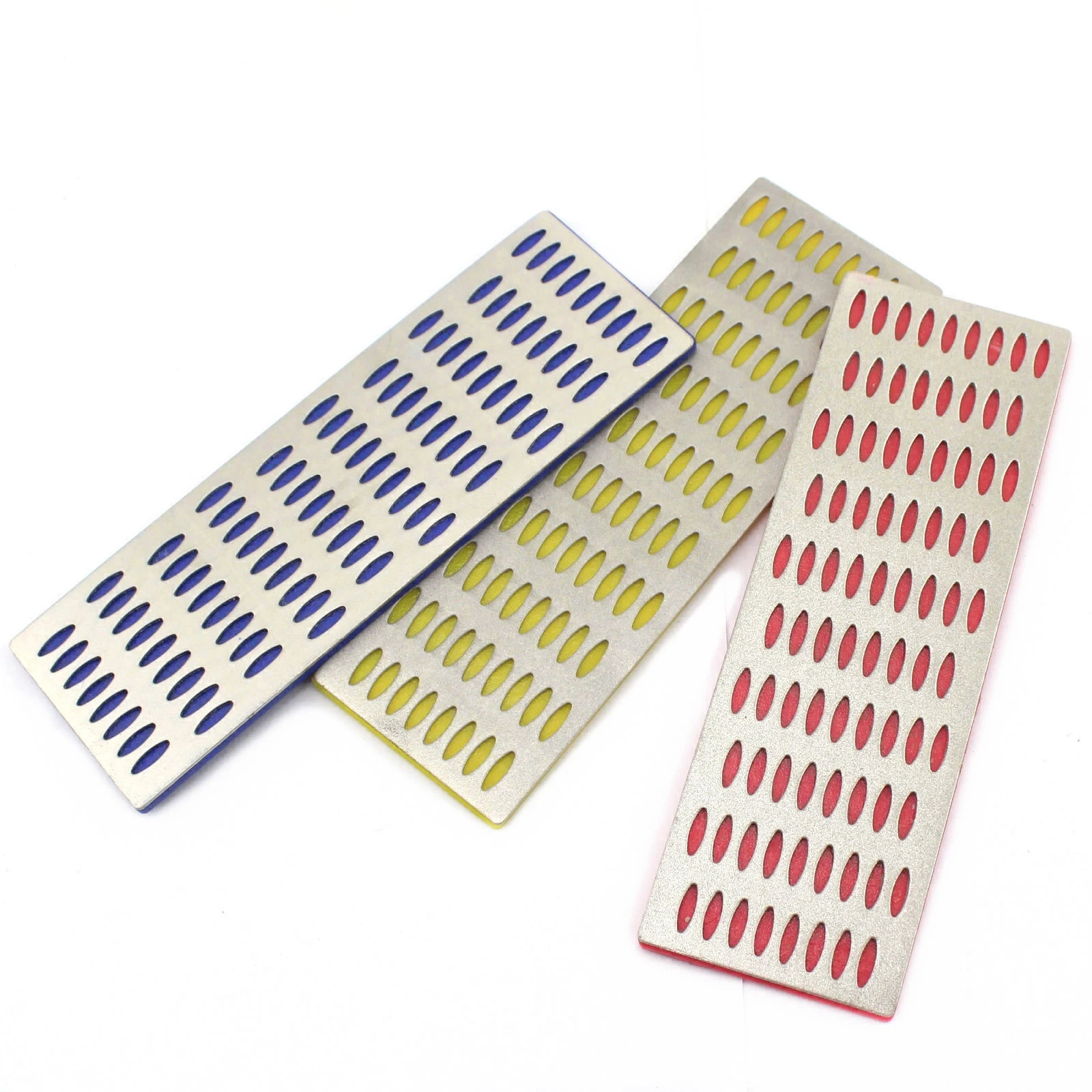 3Pcs 2*6 inch Grit 240 600 1000 Kit Thin Flat Diamond Stone Sharpeners knife Fine Medium Coarse