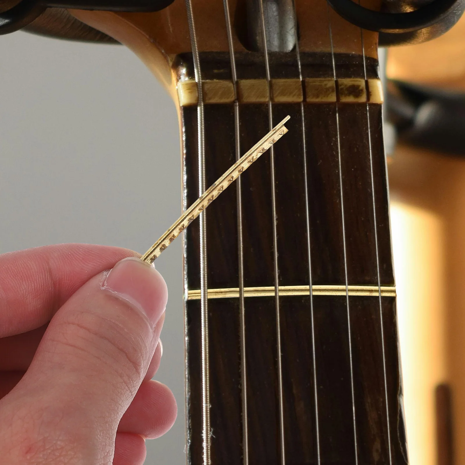 

19Pcs Brass Guitar Fret Wire Set Replacement for Acoustic Classical Electric Guitar Supplies Durable Clear Sound Performance