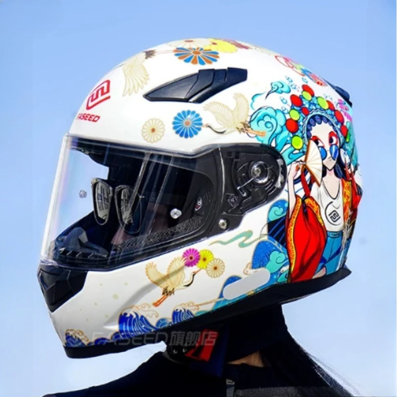 FASEED Ultra Durable Touring Full Face Moto Helmet with Soft Lining Designed for Long Rides Comfortable and Reduced Wind Noise
