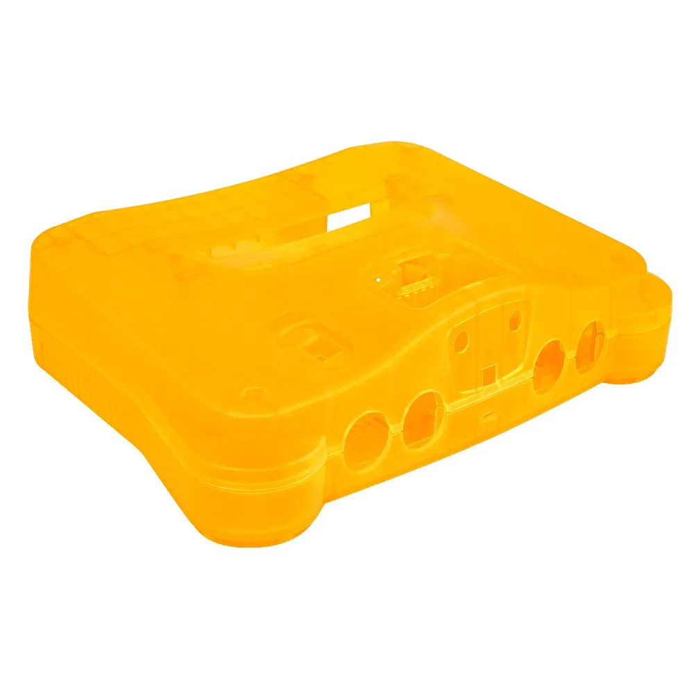 

5 шт. сменных пластиковых прозрачных чехлов для всех версий игровой консоли Nintend N64, прозрачные оранжевые