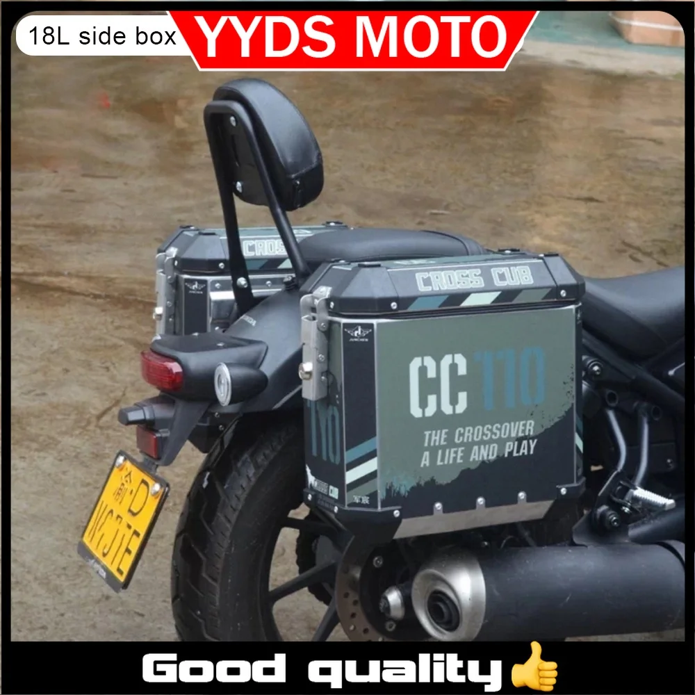 

For HONDA Rebel 300 Rebel 500 CMX300 CMX500 side box tail box three boxes 18 liters aluminum alloy side box for rebel 300 cm 500