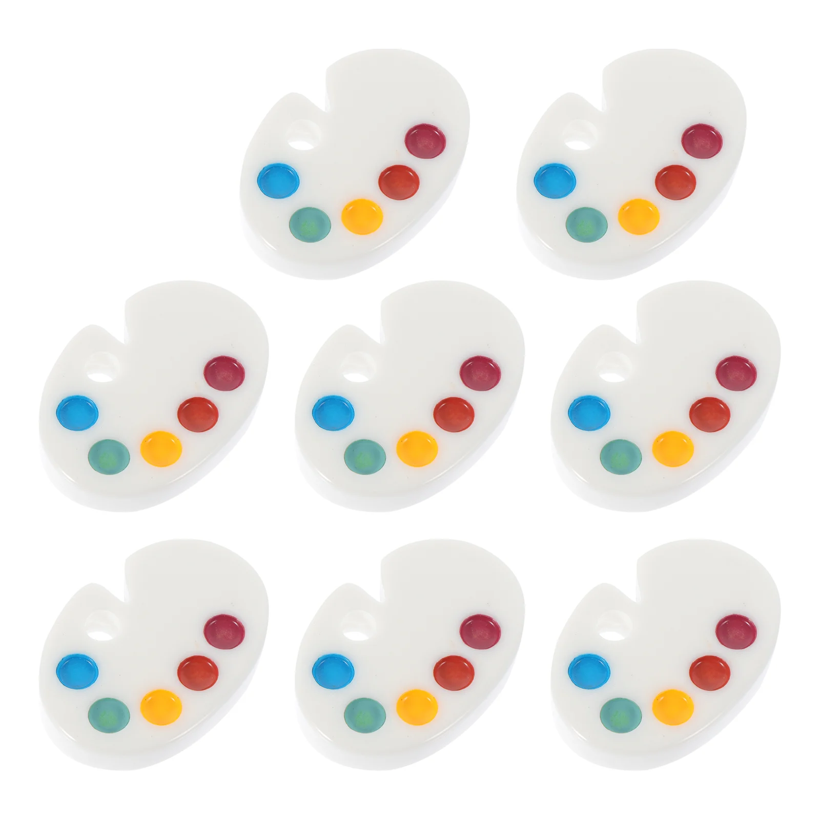 

10 PCS Pocket Mini Palette Micro Scene Decor Miniature Palettes 25X16X05CM Resin Room Decorative Models
