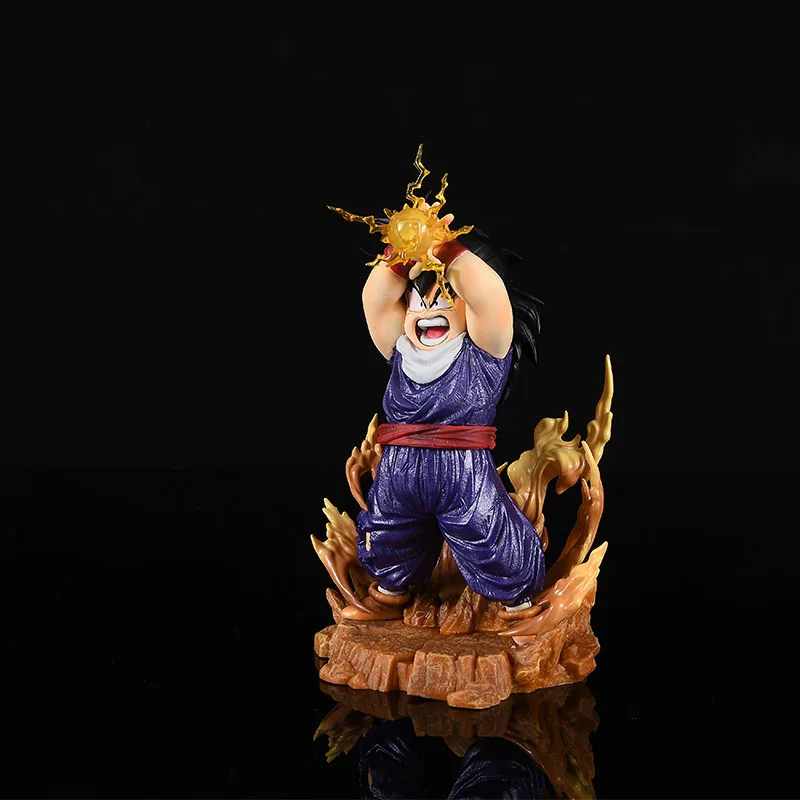 18cm Anime Dragon Ball Mm Studio Gohan Figures Gk Angry Magic Flash Figure Gohan Figurine Ornaments Trend Home Decor Toys Gifts