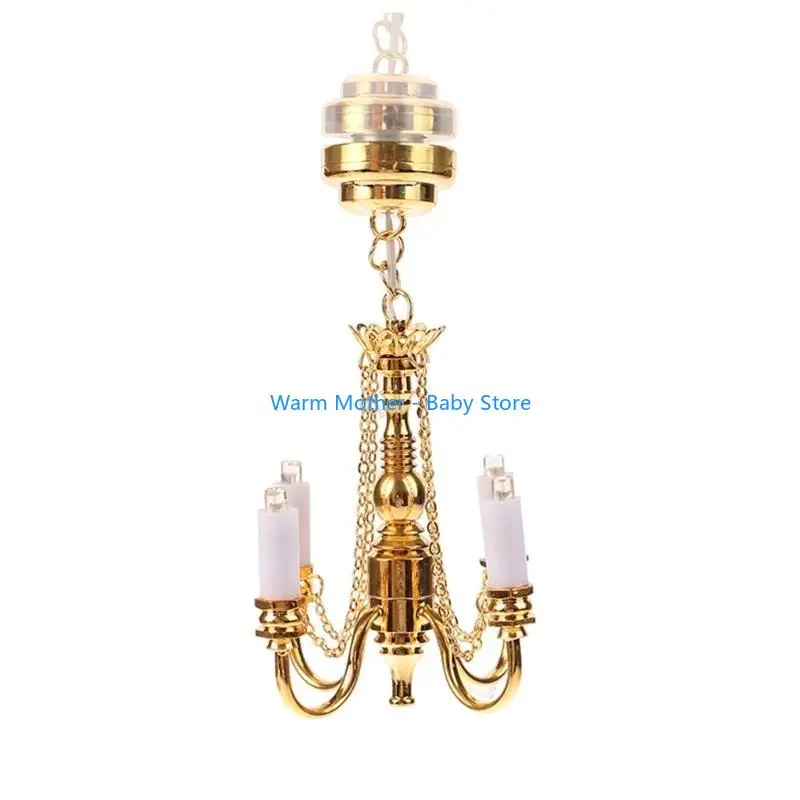 

Realistic Mini Ceiling Lamp Bedroom Furniture Play Doll House Decoration 57QE