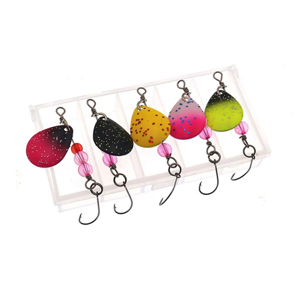 

5 pcs 5 Colorful Lure Durable Plastic Simulation Fish Baits Fish Baits Sequins Sea Freshwater Fishing Lures Simulation