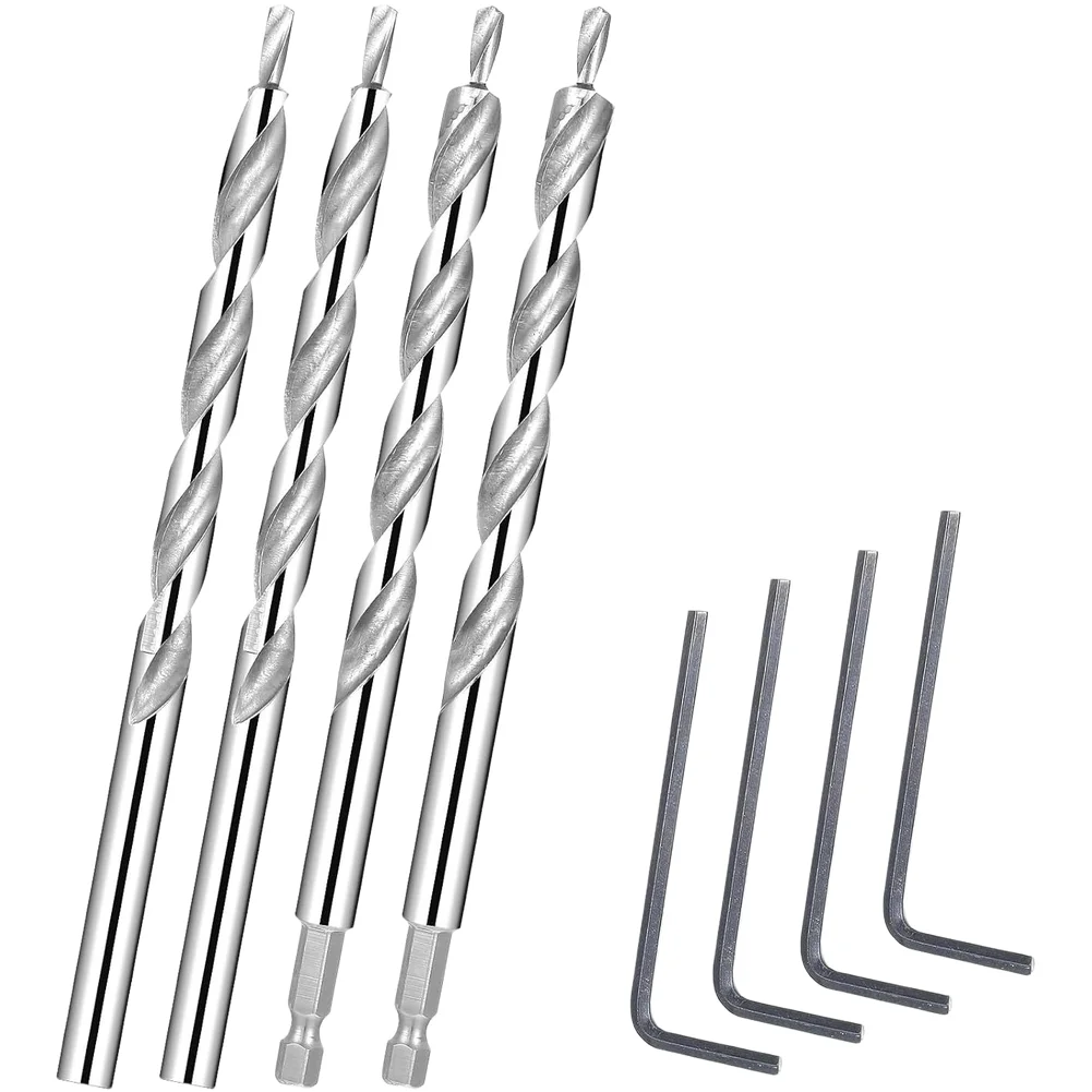 High Speed Steel Step Drill Bit with 9.5mm Locator Ring for Angled Hole Drilling in Cabinet and Fixture Installation