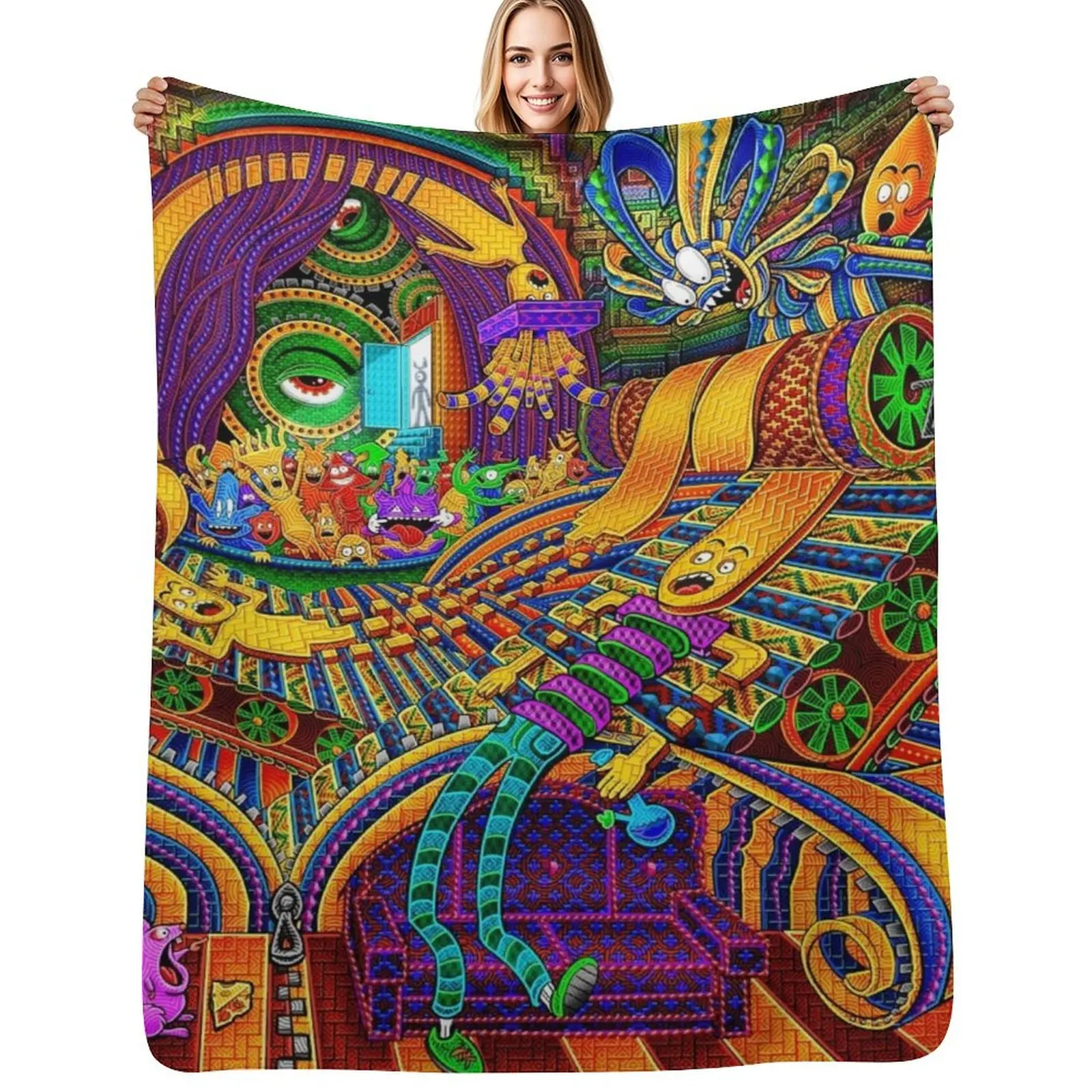 The Conductor of Consciousness Throw Blanket Moving Multi-Purpose Hairys Plush Shaggy Blankets
