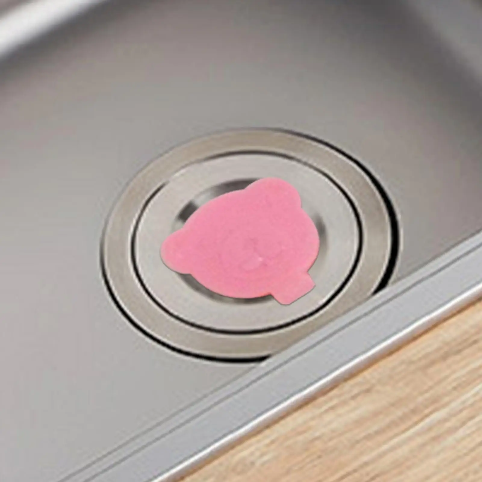Drain Plug Bathroom Tub 2X Bear Shape Design Silicone Bathroom Tub Stopper Leakproof Sink Drains Plug  ﻿