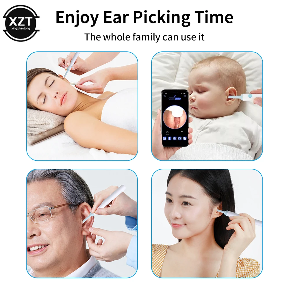 Smart Ear Cleaning Smart Endoscope,Earwax, Wireless Otoscope Camera,Teeth Cleaning, Oral Inspection, Health Care