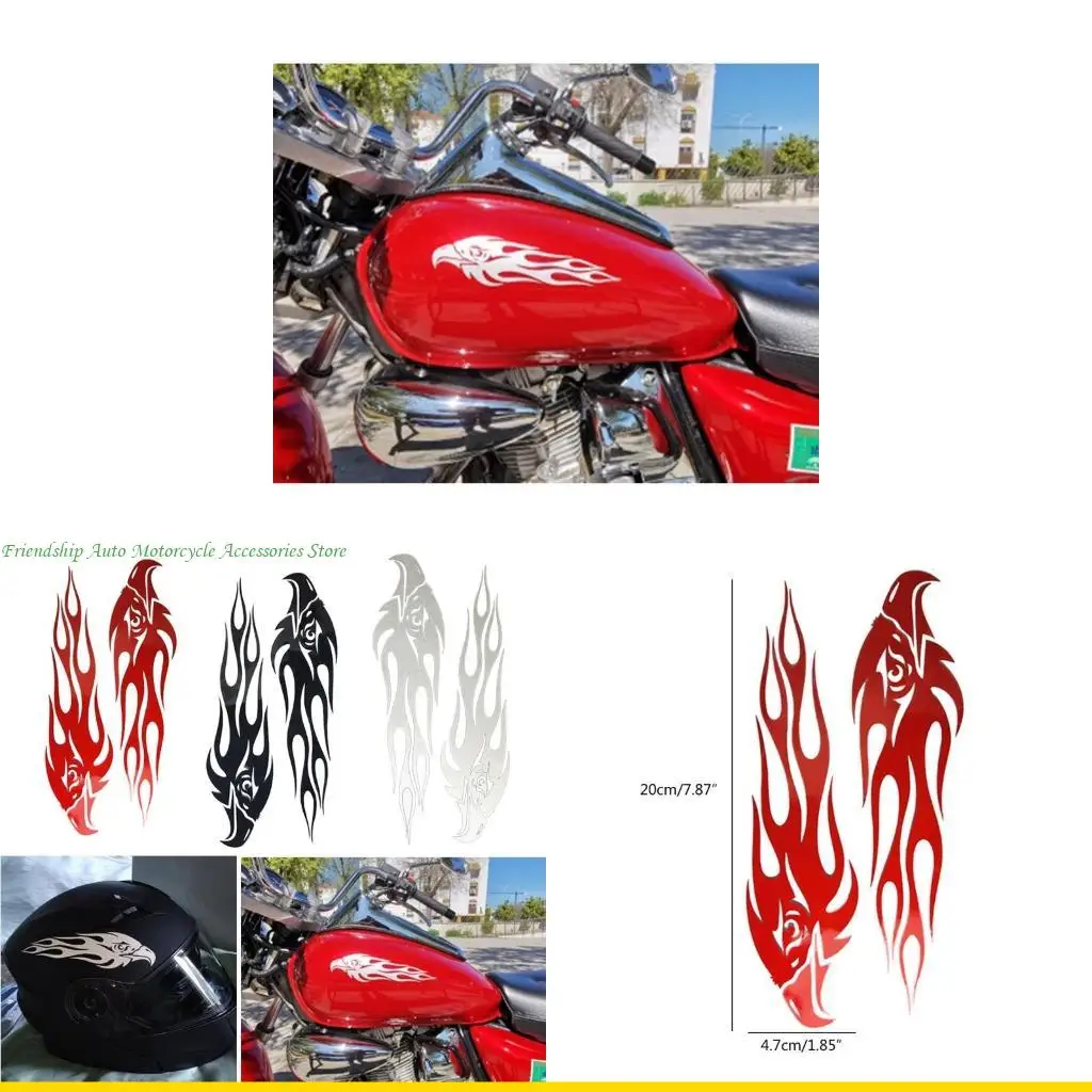 

SZCH Flame Sticker Cool Auto Styling Universal Fits Motorcycle Car PET Label