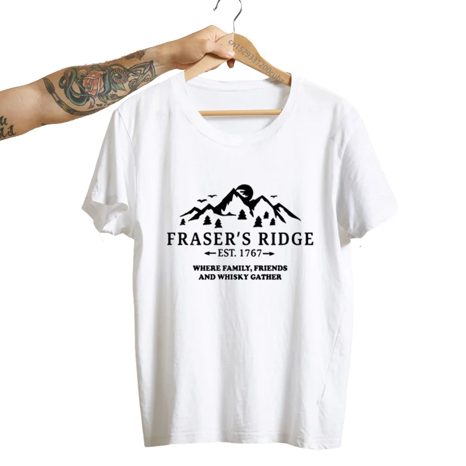 Jamie Fraser's Ridge T-Shirt Women Claire Fraser Ridge Clan T Shirt Outlander Book TV Series Summer Casual Short Sleeve