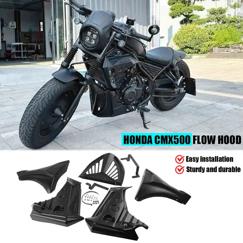 오토바이 매트 블랙 언더 페어링 커버 엔진 가드 벨리 팬 패널 Honda Rebel CMX 500 CMX500 2017-UP