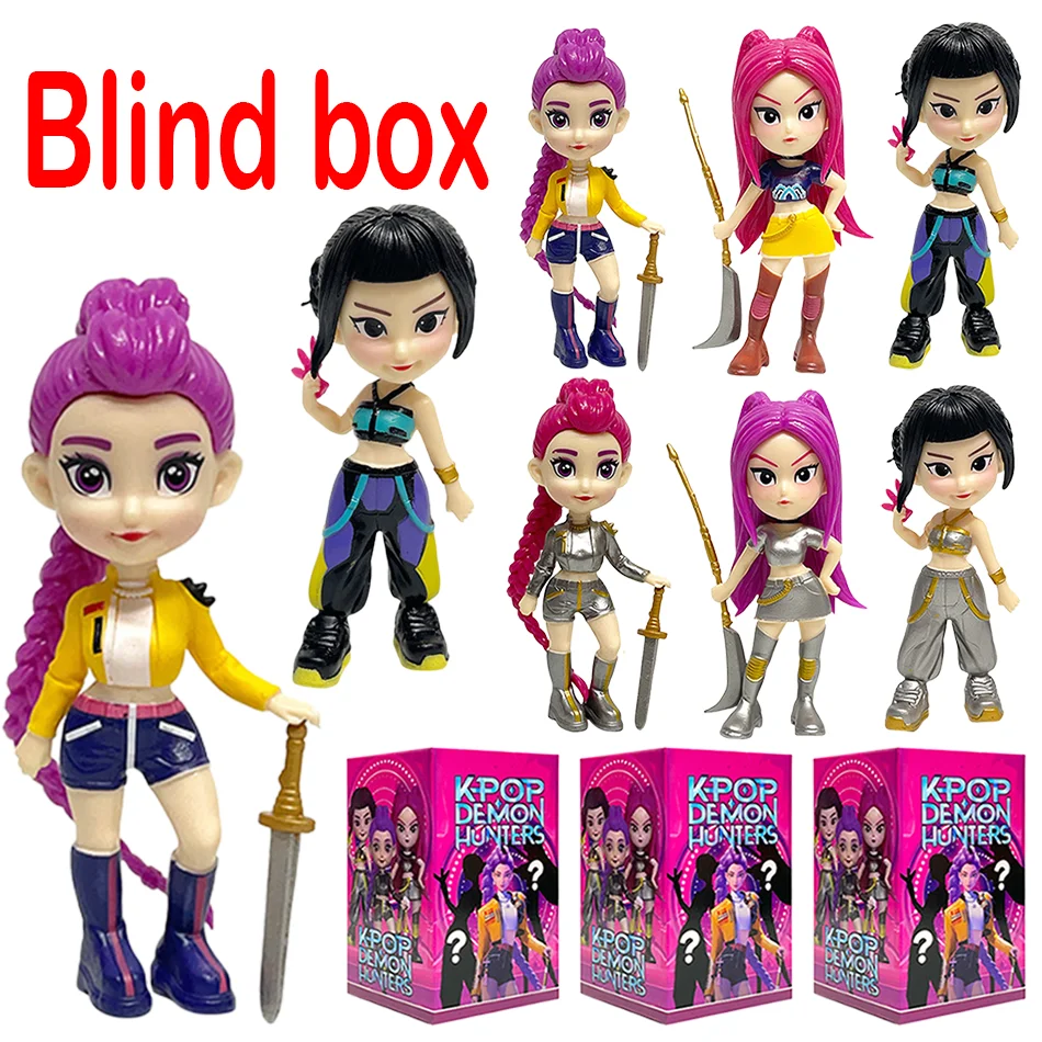 

Anime Devil Hunt blind box Figure Small statue Peripheral model Desktop Toy Statues Ornament Halloween/Christmas Kid Gifts