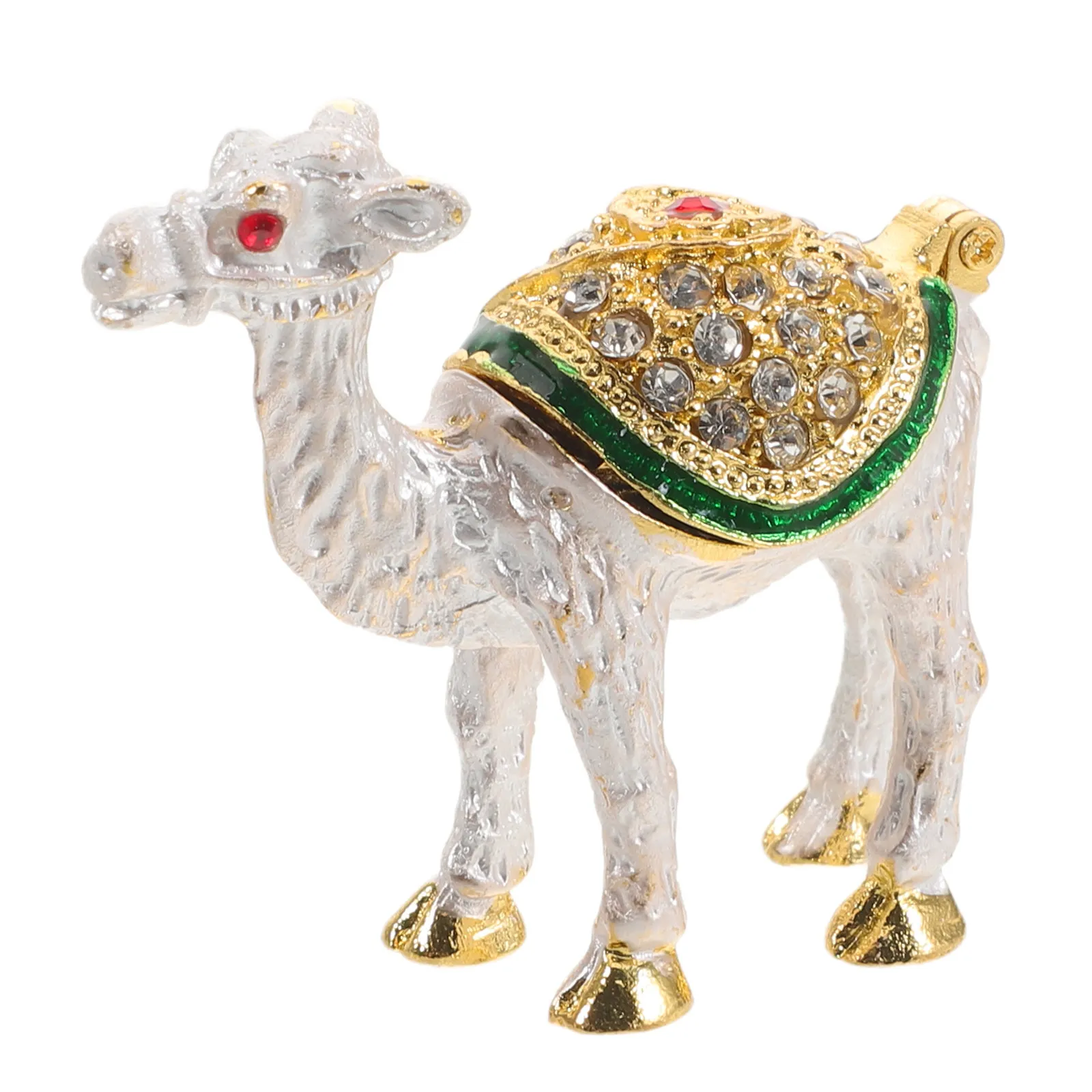 

Artistic Camel Jewelry Box Sparkling Crystal Earring Storage Organizer for Women Travel Friendly Rings Necklace Bracelet Display