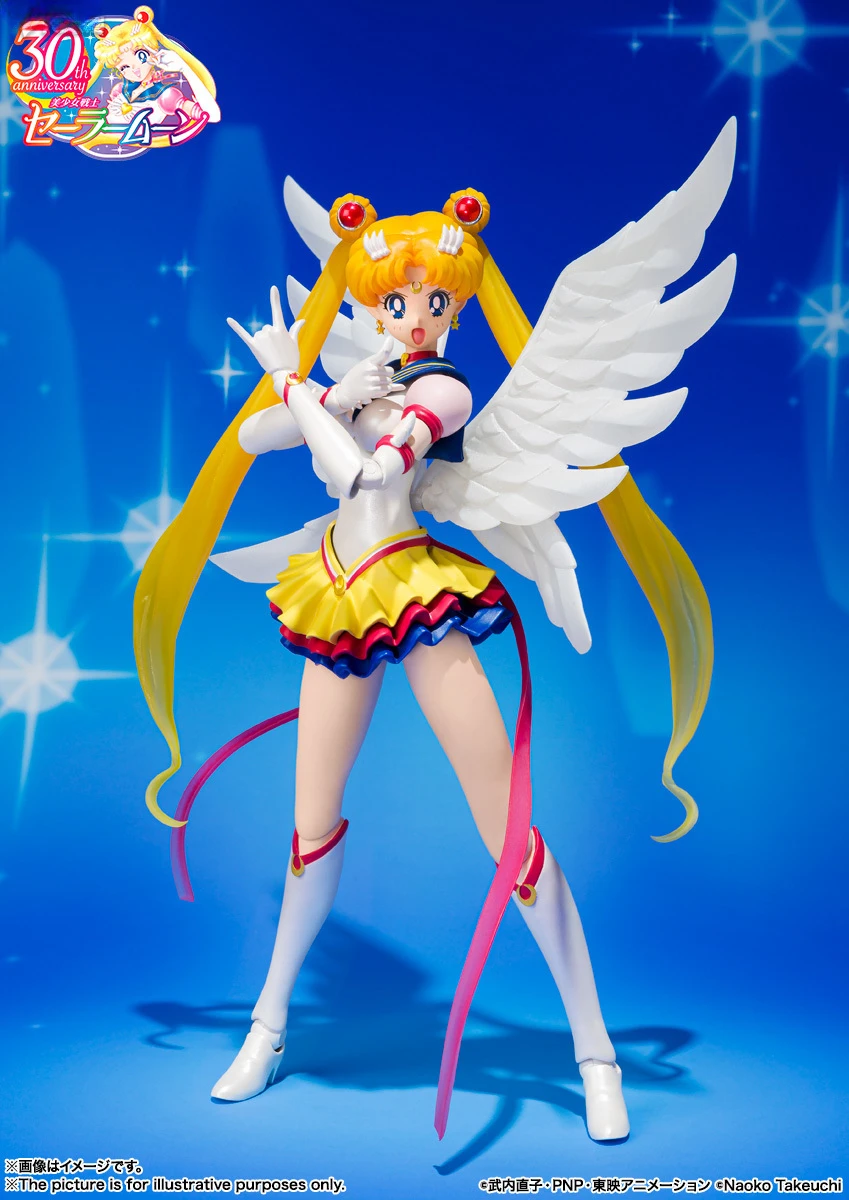 In Stock New Genuine Bandai SHF Sailor Moon Series Eternal Sailor Moon - Movable Figure Collectible Doll Gift