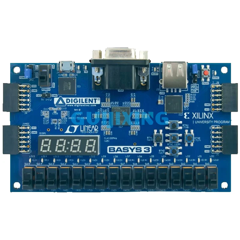 Original 410-183 Basys3 Artix-7 FPGA Xilinx XUP Digilent Learning Development board plate XC7A35T Digi Basys 3