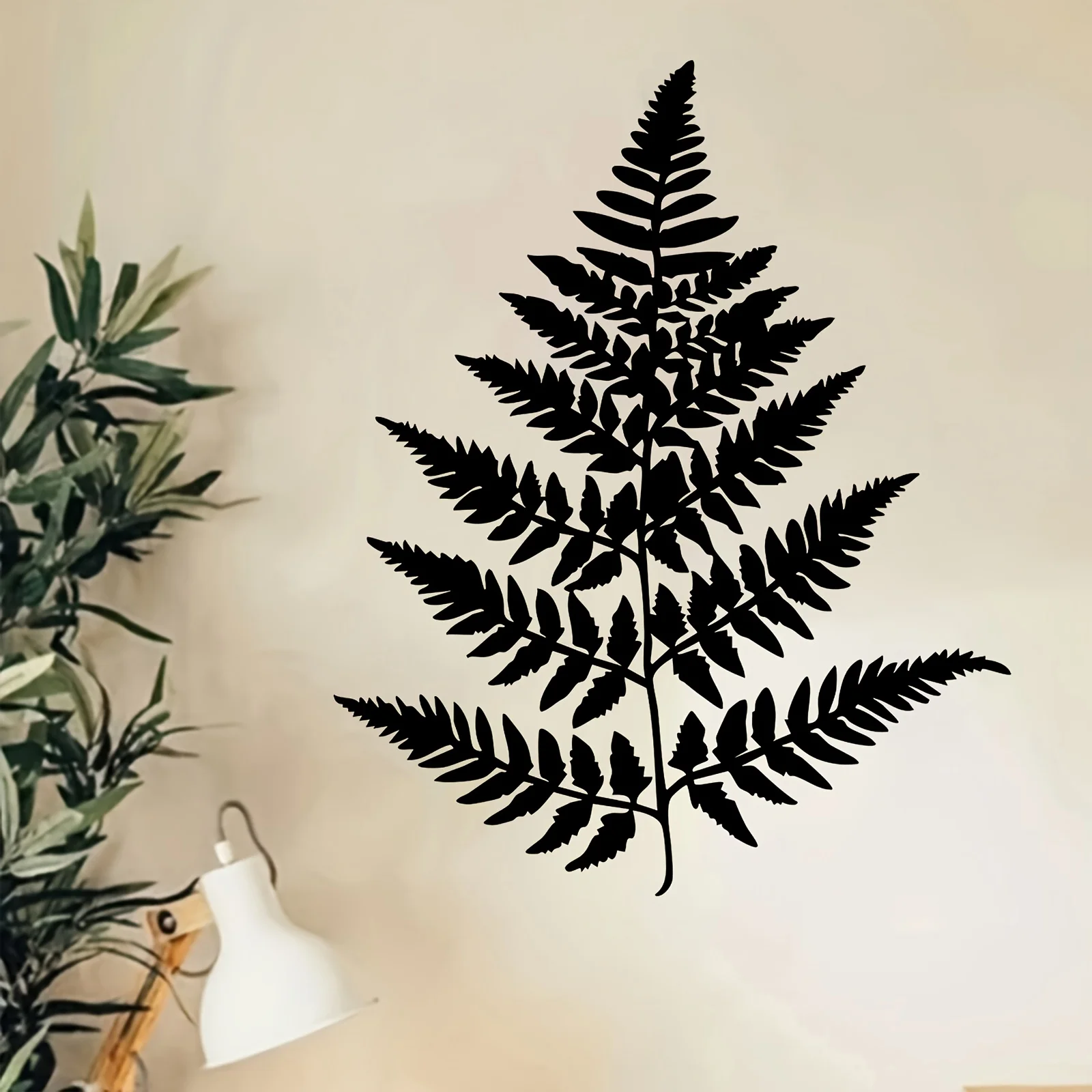 Elegant Fern Fronds Iron Wall Art Botanical Metal Sculpture Weatherproof Garden Patio Mother Day Gift Decor Ornament