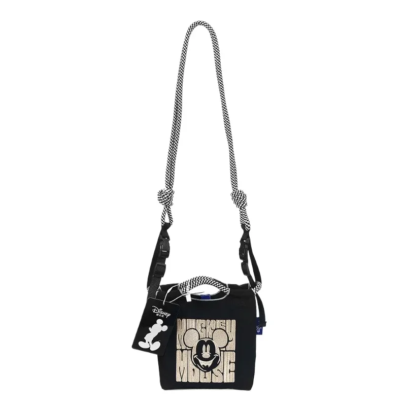 Mickey Mouse Cartoon bestickte Einkaufstasche, modisch, umweltfreundlich, lässig, tragbar, Schulter-Crossbody, trendig