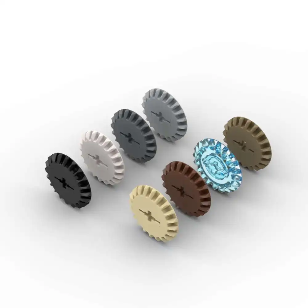 MOC 10 Uds. De ladrillos biselados apilables 32198, engranaje reemplazable, bloques de construcción de 20 dientes, juguetes fascinantes, regalos de vacaciones para adultos y niños