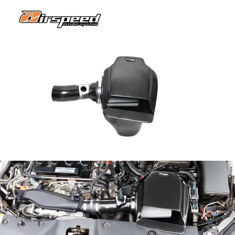 

Dry Carbon Fiber Airspeed High Performance Air Carbon Intake System Air Filter Car Accessories for Honda Civic 10th 1.5T