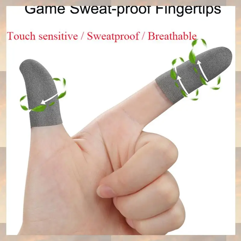 

2025 New-40PCS Sleep-Proof Sweat-Proof Professional Press Screen Thumbs Finger Sleeve For Pubg Mobile Phone Game Gaming Gloves
