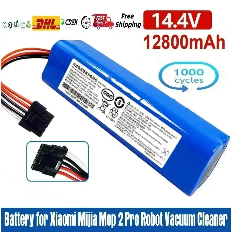 

New 100% Original Replacement D099-4S2P Battery For Xiaomi Mi Robot Vacuum-Mop 2 Pro Vacuum-Mop 2 MJSTS1 C101 MJSTP 12800mAh