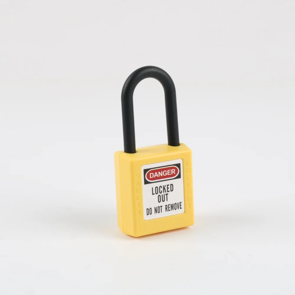 10PCS L406 Master Standard 38mm Safety Lockout Padlock Non-Conductive Shackle LOTO Lock OSHA Industrial Security Lock
