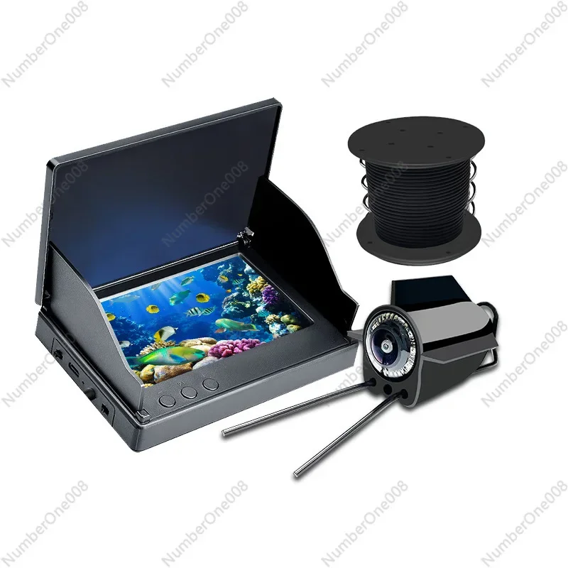 

Подводный HD с ночным видением, визуальным дисплеем глубины, зондом глубокой воды, обнаружением рыб и якоря в реальном времени