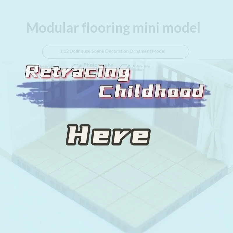 

1/4Pcs 1:12 Dollhouse Mini Furniture Floor Model Simulation Outdoor Floor Bricks Miniature Modular Anti Corrosion Floor-TOY