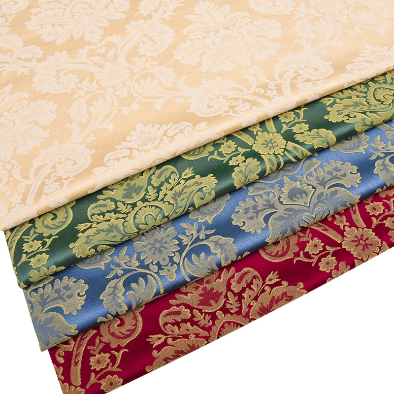 Sofa Fabric European-Style High-Grade Jacquard Cloth Soft Bag Background Wall Cloth Cushion Pillow Clothing Craft Fabric