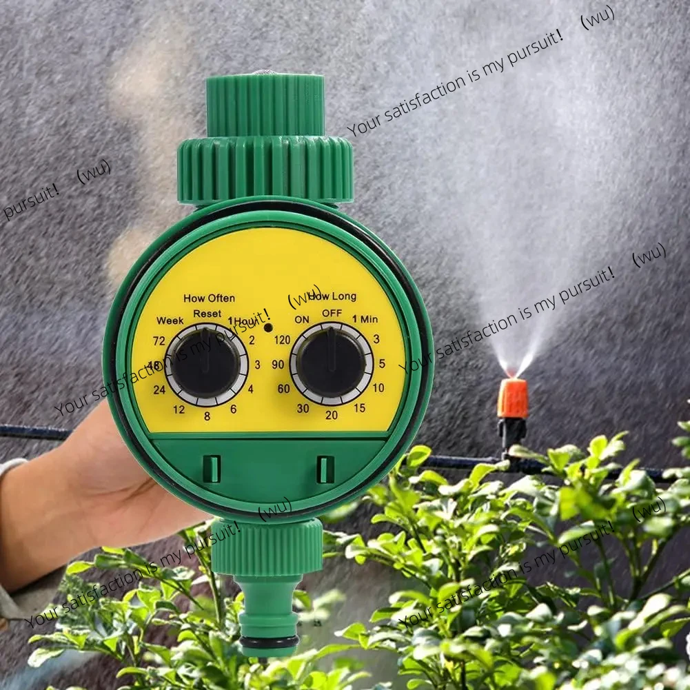 Green outdoor plastic garden electronic automatic watering hose irrigation timer faucet water pipe
