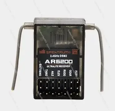 

AR6200 2.4GHz 6CH Receiver Support DSM2 DSMX W/ Extended Satellite For JR Spektrum DX7s DX8 DX9 Dx18