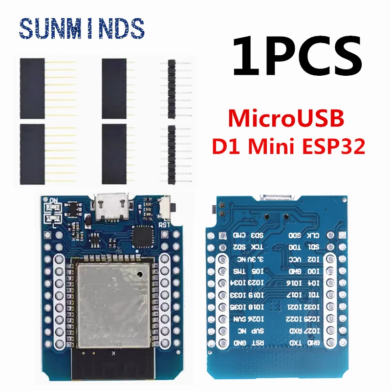 1-10PCS D1 Mini LIVE ESP32 ESP-32 WiFi+Bluetooth Internet of Things Development Board based ESP8266 Fully Functional TYPE-C