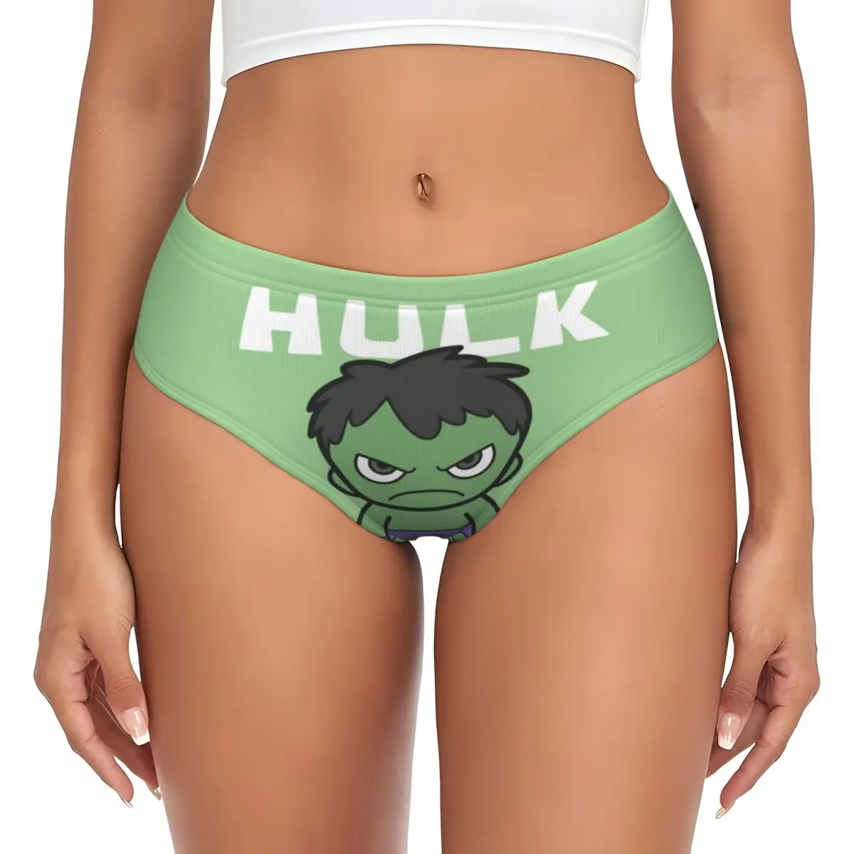 Женские милые мини-трусы Халка на заказ, женское мягкое нижнее белье с героями мультфильмов, трусы
