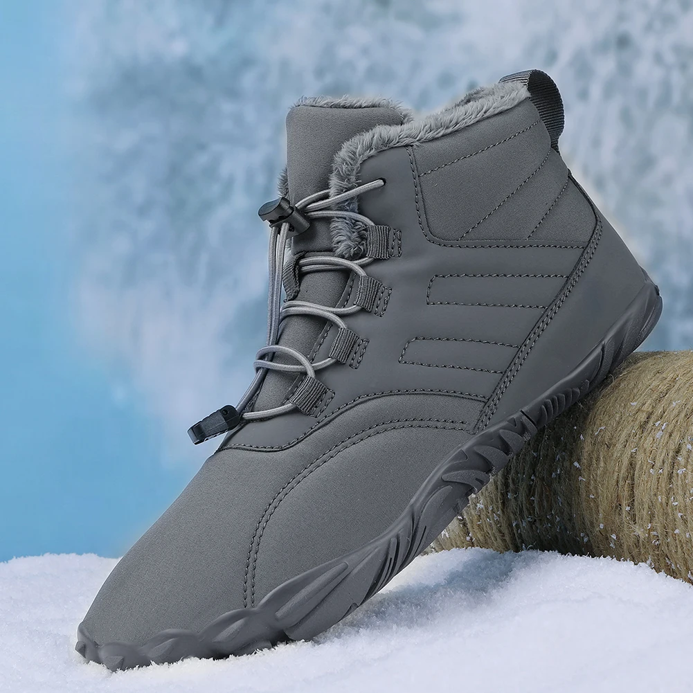 

Размер 47, мужская и женская походная обувь, непромокаемые зимние ботинки, повседневная обувь для снега, босиком, уличная теплая обувь на меховой подкладке, большая распродажа