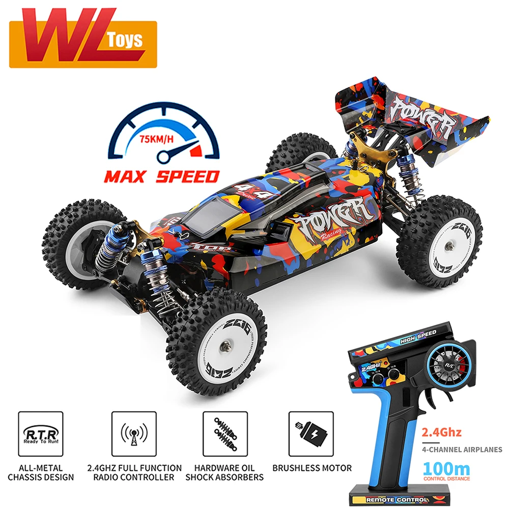 

WLtoys 124018 124019 2.4G Racing RC Car 55KM/H 4WD Electric High Speed Off-Road Drift Remote Control Car Toys for Children Gif