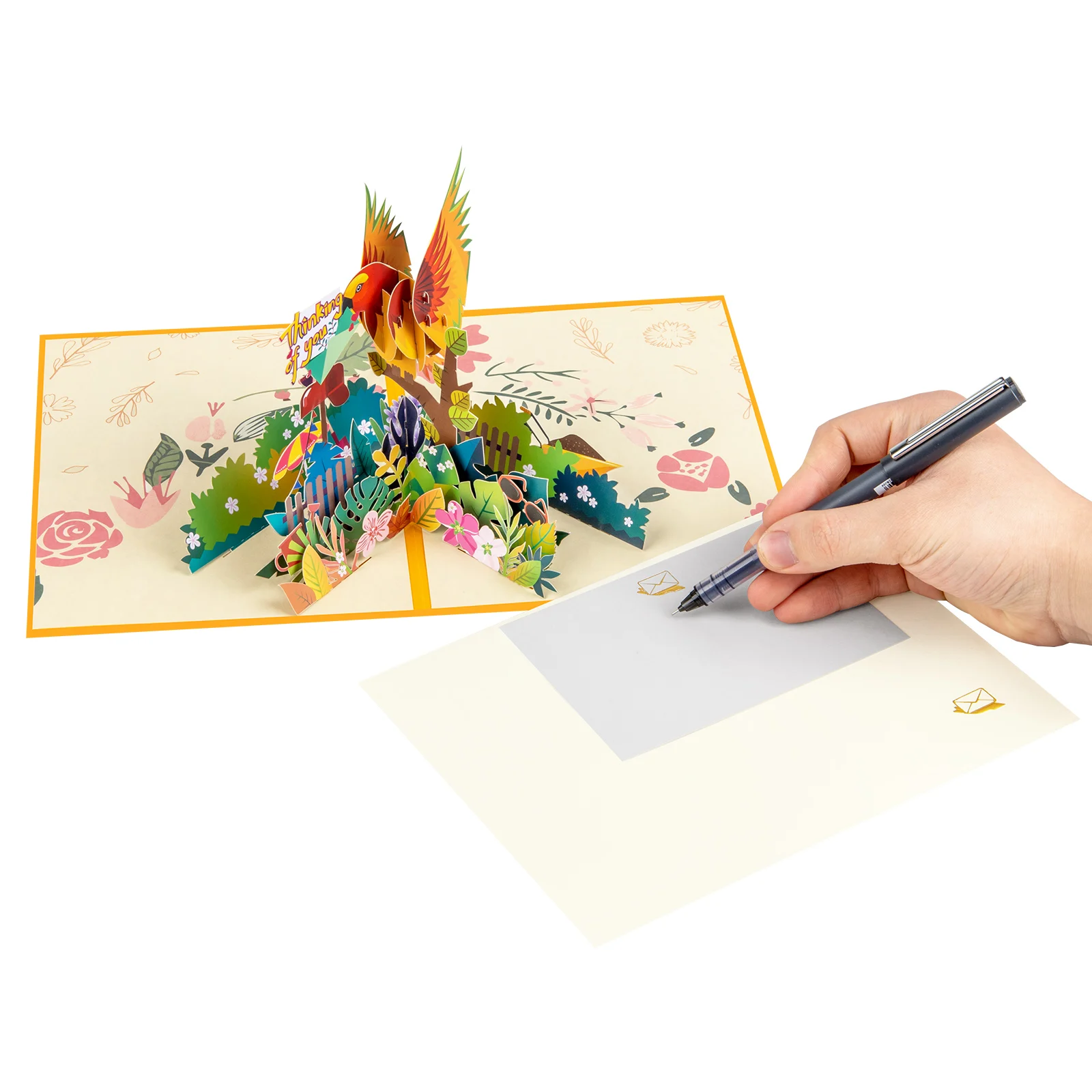 Pop Up Card for Thinking of you 3D Greeting Card with Envelope