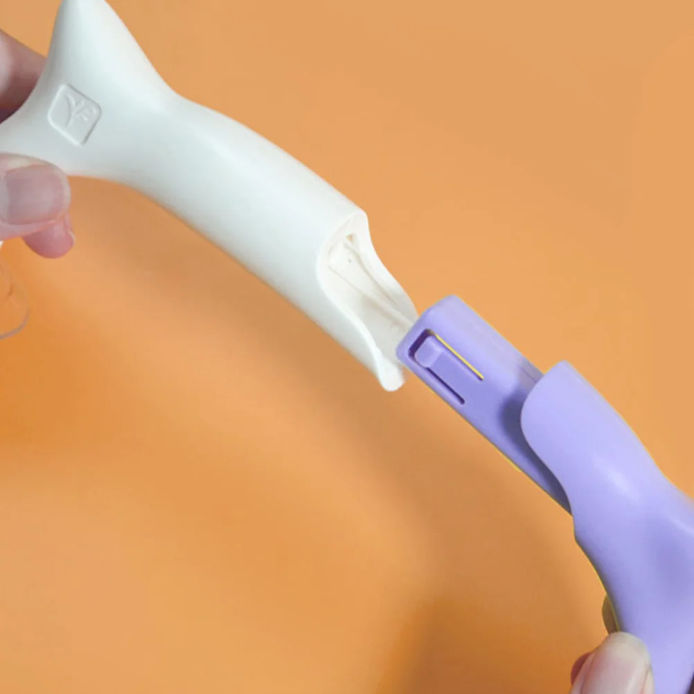 أداة شفط قوية لمسطرة اللحف، متينة من مادة ABS PVC سهلة التركيب، مقبض قالب الخياطة لحماية الأصابع الآمنة #4