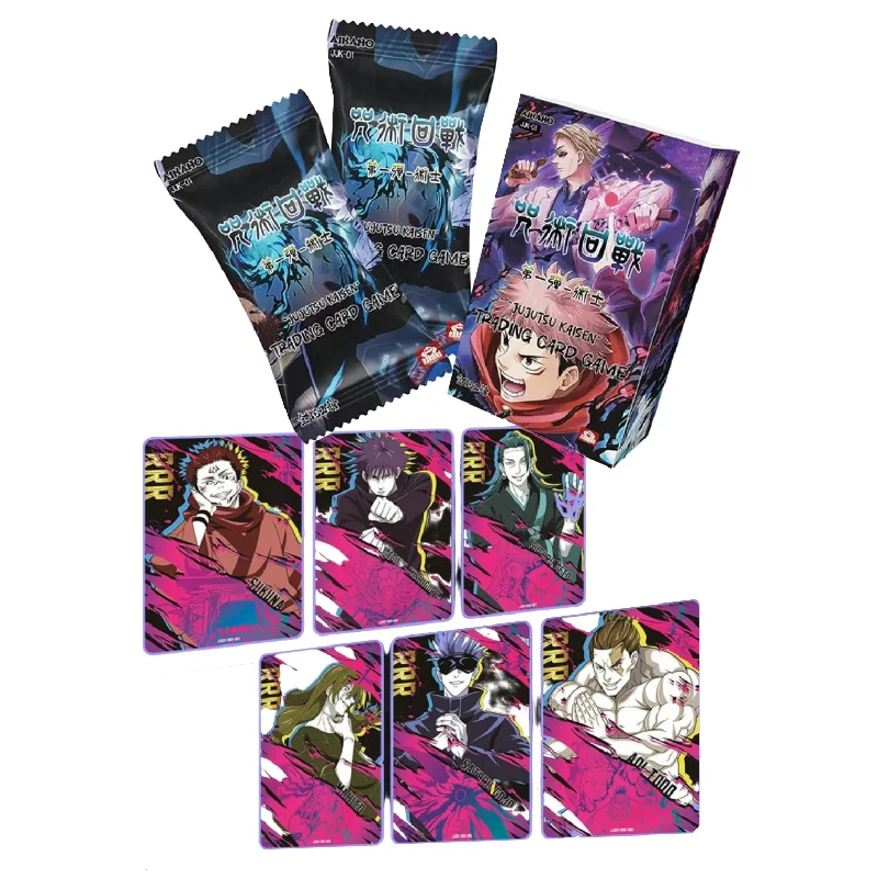 Genuine Jujutsu Kaisen Cards English Version Gojo Satoru Itadori Yuji Japanese Anime Peripheral Cards Toy Gifts