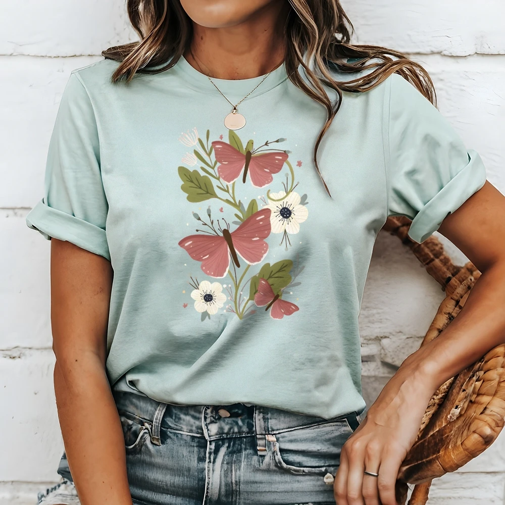 

Разработан для моды Forward Y2K унисекс Fit Tee Merge Cute Core Sweetness Ностальгия Изготовление должны иметь женскую одежду