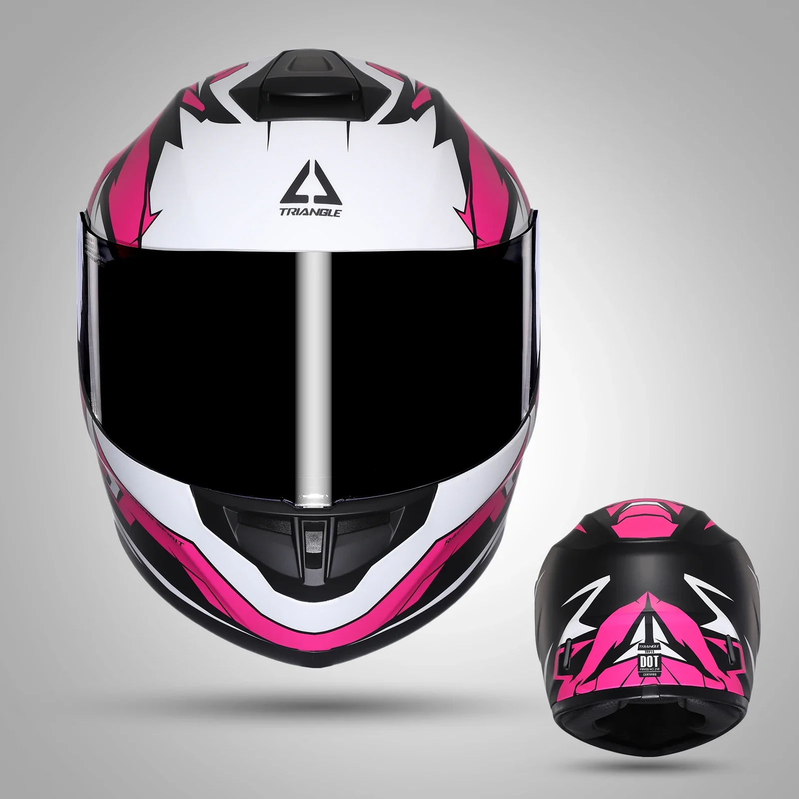 

TRIANGLE Full Face Motorcycle Helmets Street Bike Helmet for Men with Extra Clear Visor DOT Approved Cascos Capacetes Para Moto