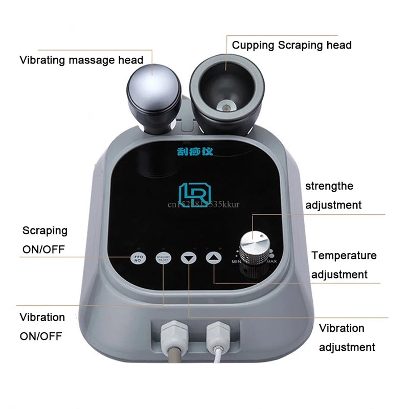 Electric Scraping Machine EMS Scraping Fat Burner Cupping Massager Vacuum Suction Cups Ventosas Anti Cellulite Guasha Therapy