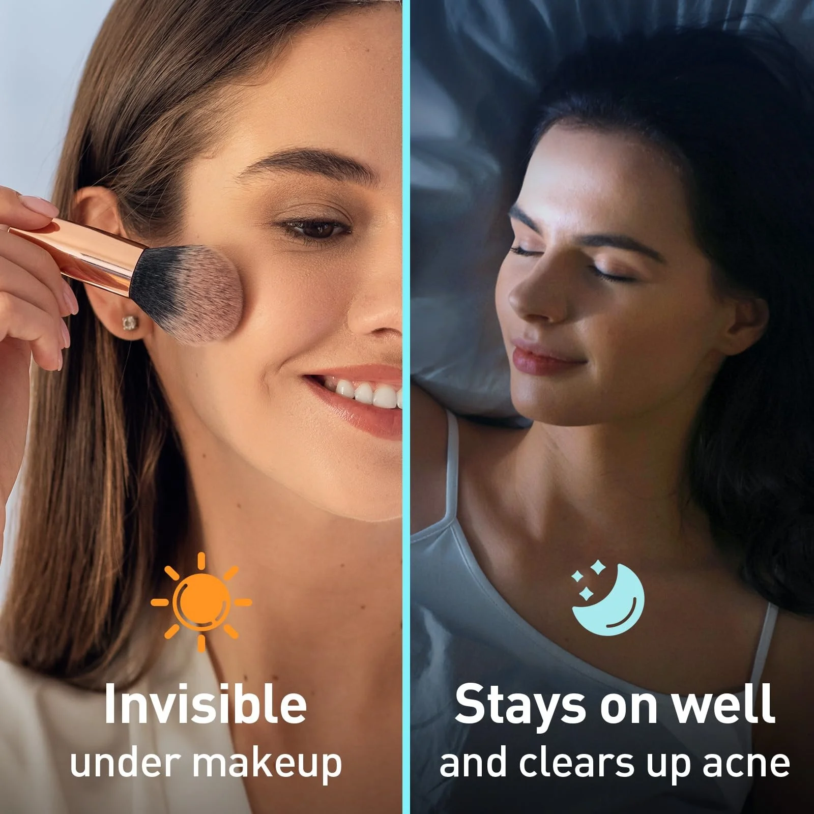 12/48 قطعة من رقع حب الشباب مع حواف مضغوطة من الجل، معبأة بشكل فردي |   العناية بالبشرة الاحترافية، تمتص الهاية والزيت بسرعة